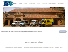 Tablet Screenshot of ambulanciasperez.com